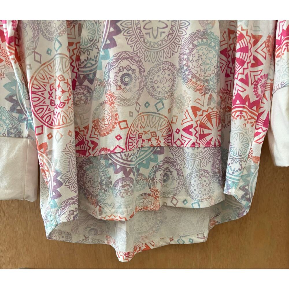 LuLaRoe Amber hoodie “Unicorn print” Sz XL (EUC) - Picture 4 of 7